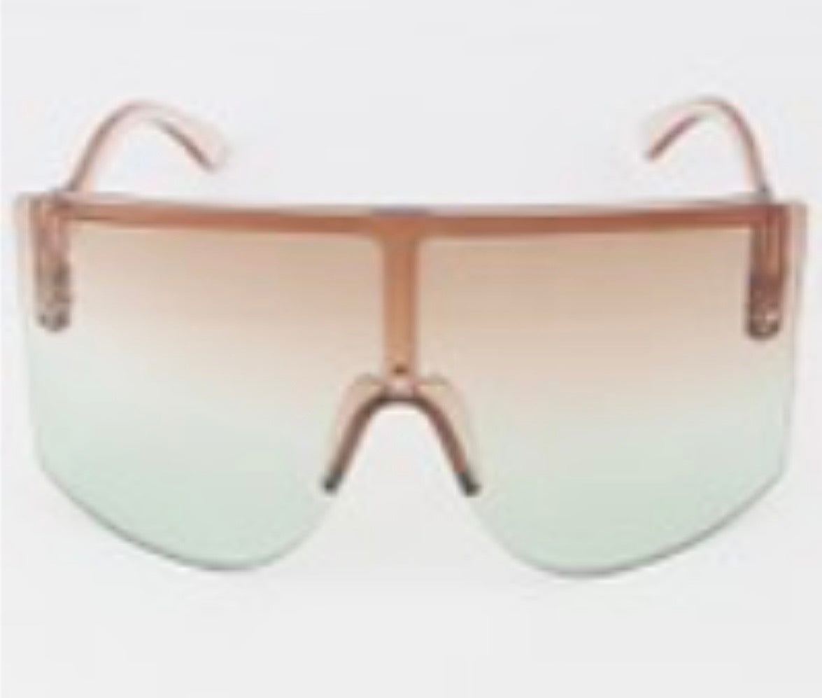 OVER SIZE SHIELD SUNGLASSES