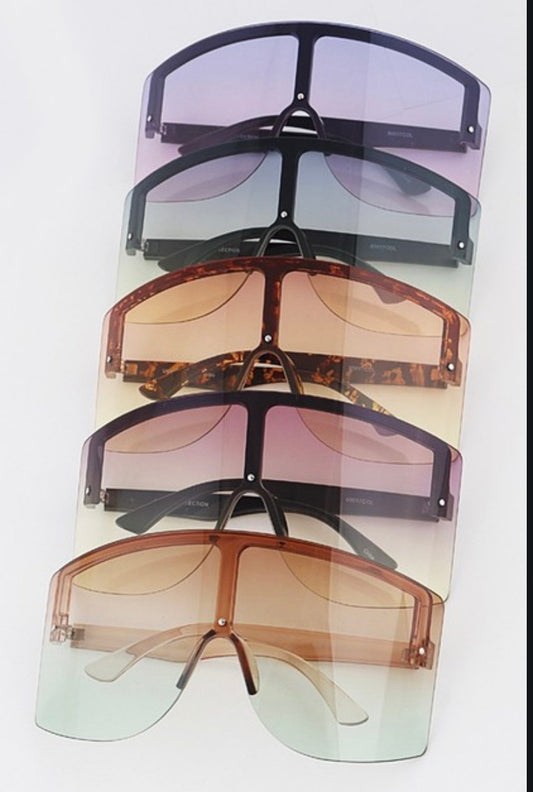 OVER SIZE SHIELD SUNGLASSES